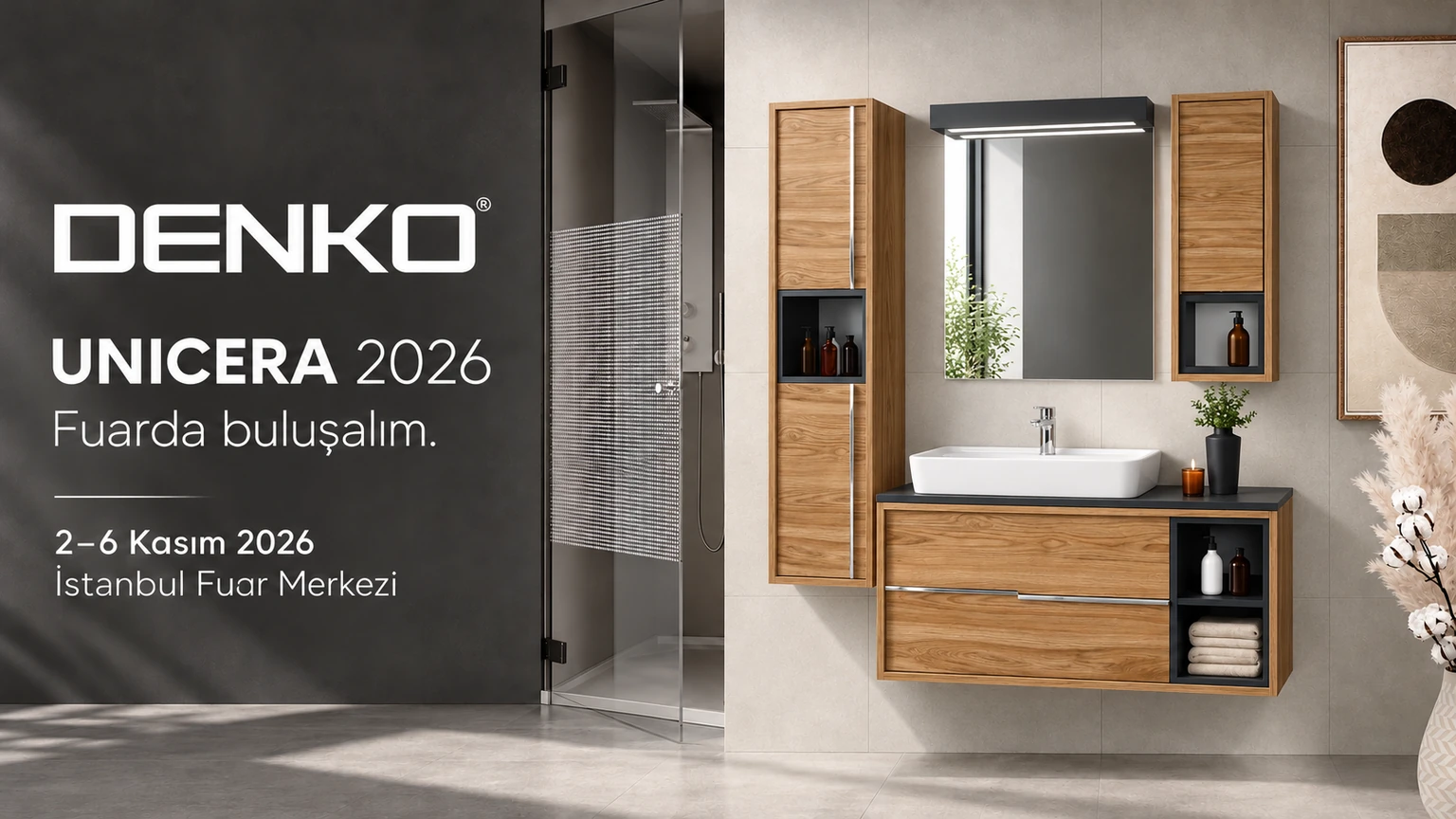 Denko Matia serisiyle UNICERA 2026 fuar daveti; 2–6 Kasım, İstanbul Fuar Merkezi